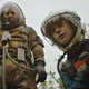 Pedro Pascal as Ezra and Sophie Thatcher as Cee in Prospect.